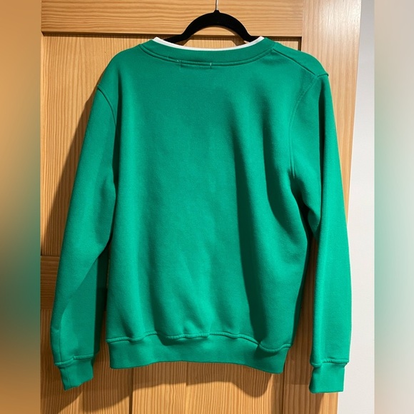 Malarkey VTG Ugly Christmas Sweater Cardigan Green Embroidered Button Up Large - Picture 2 of 5